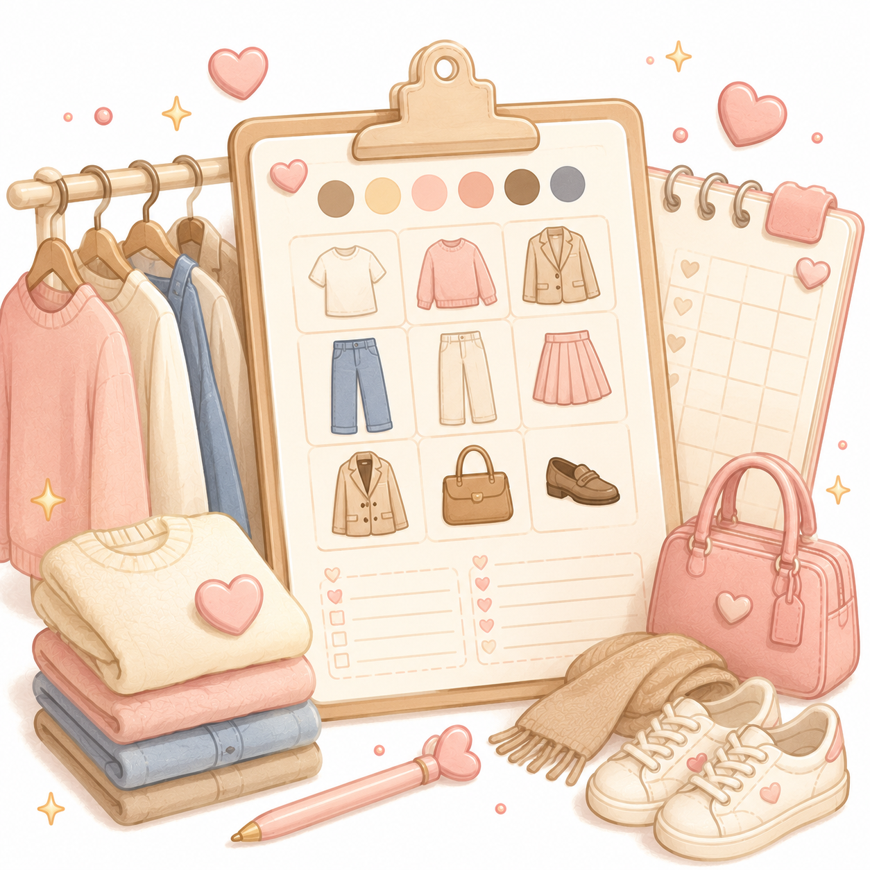 Capsule Wardrobe Planner Sheets