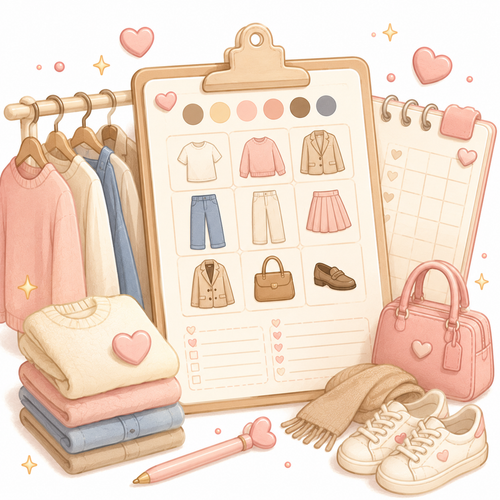 Capsule Wardrobe Planner Sheets